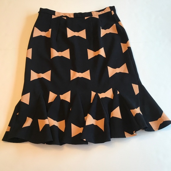 Anthropologie Bowtie Pencil Skirt By Eva Franco 6 - Picture 5 of 9